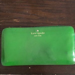 Kate Spade Green Leather Wallet